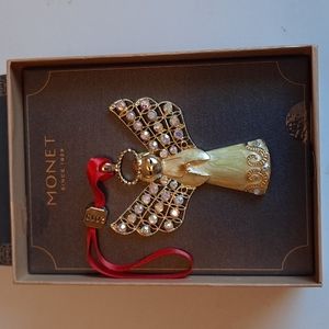 Monet 2015 Angel Christmas Ornament